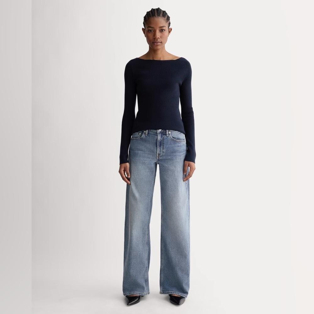 NWOT Everlane The Mid-Way Jean in Vintage Blue, Size 27